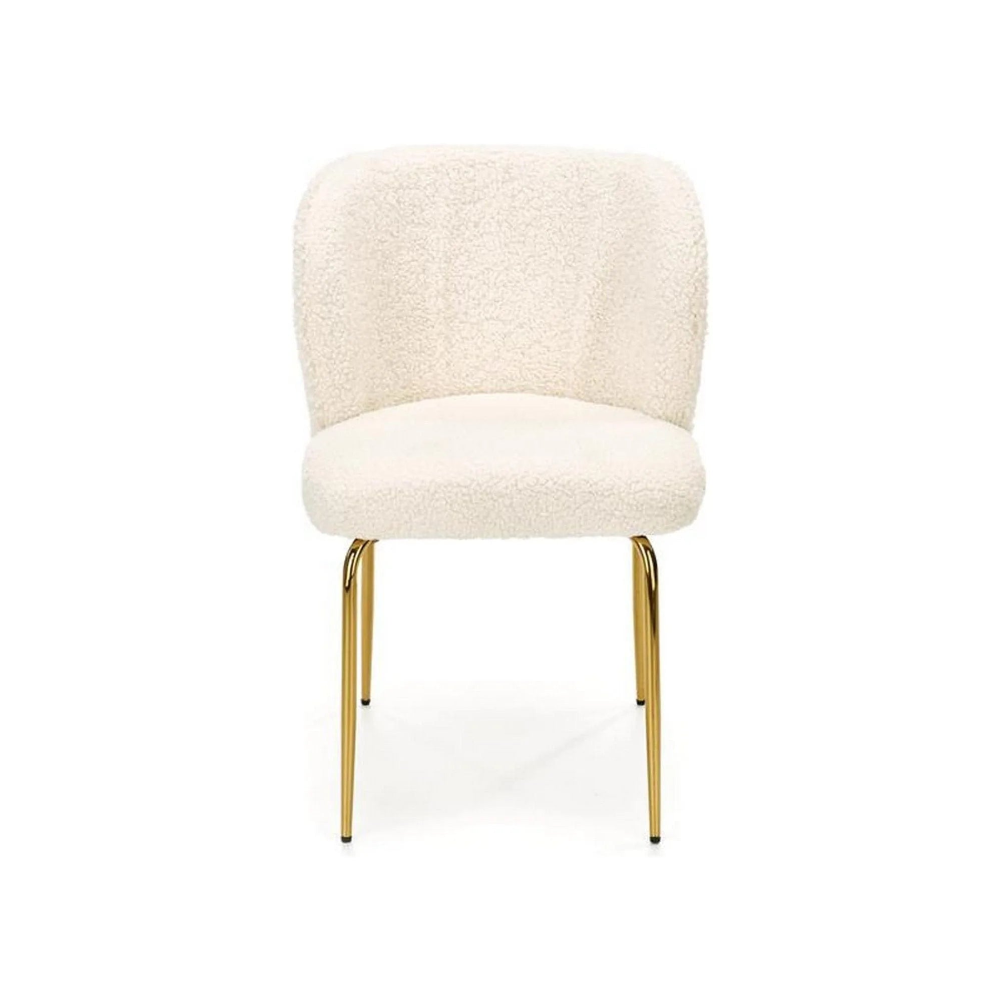 Scaun K474, stofa blana crem, 54x64x80 cm