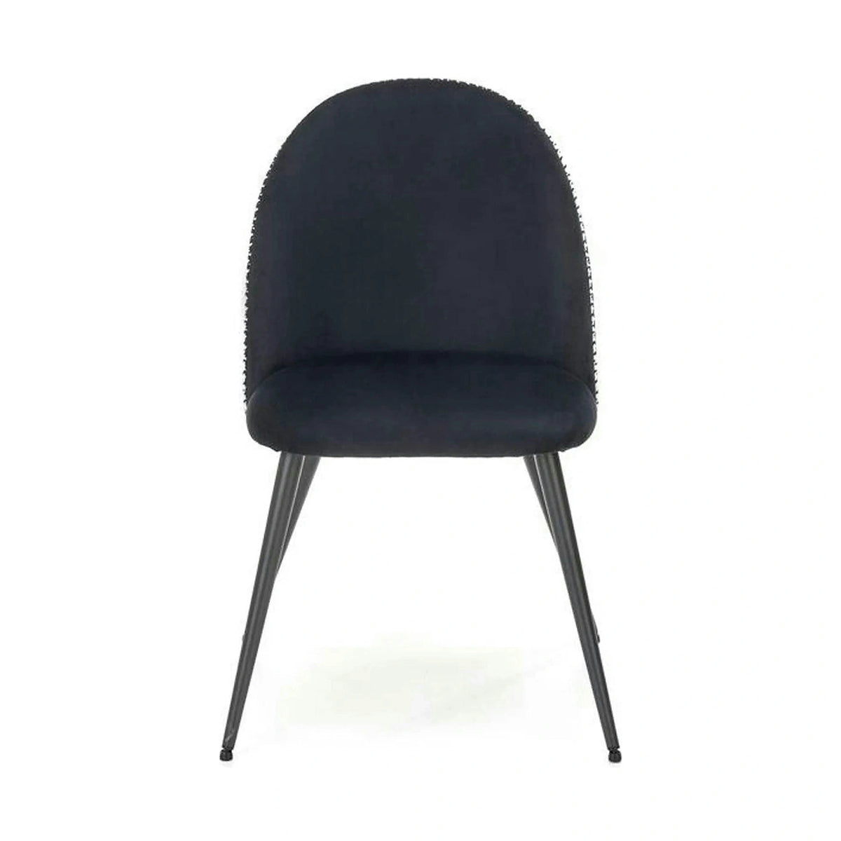 Scaun K478, stofa alb/negru, 49x54x84 cm