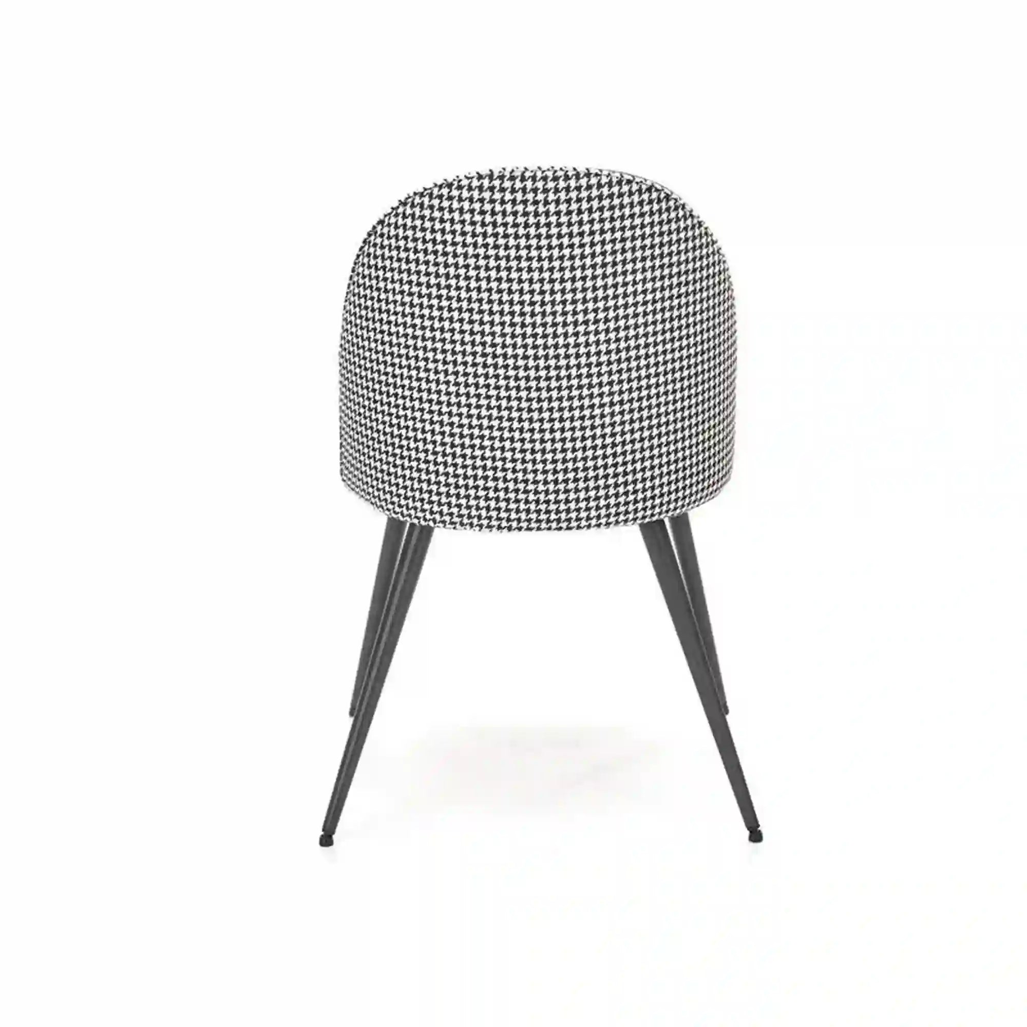 Scaun K478, stofa alb/negru, 49x54x84 cm