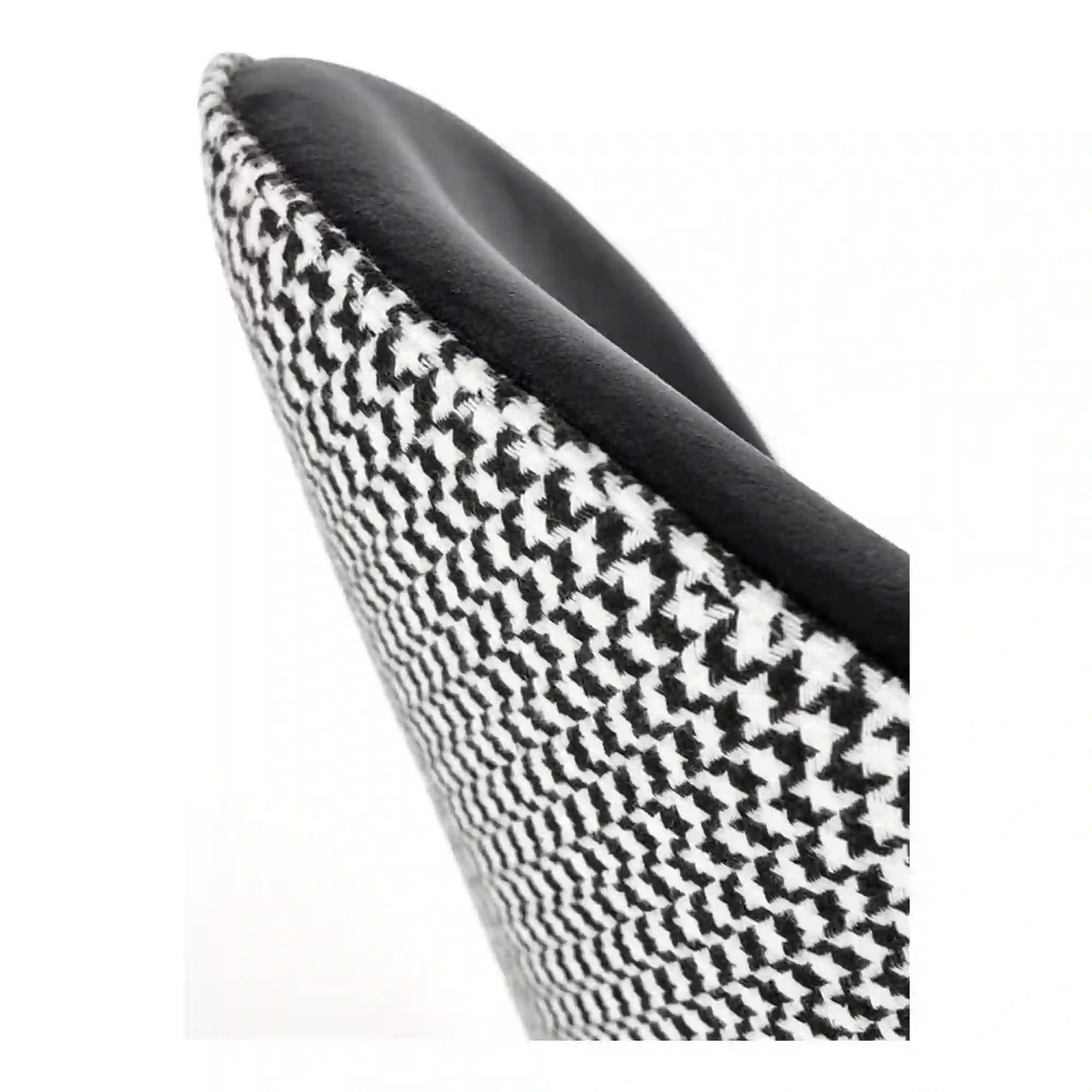 Scaun K478, stofa alb/negru, 49x54x84 cm