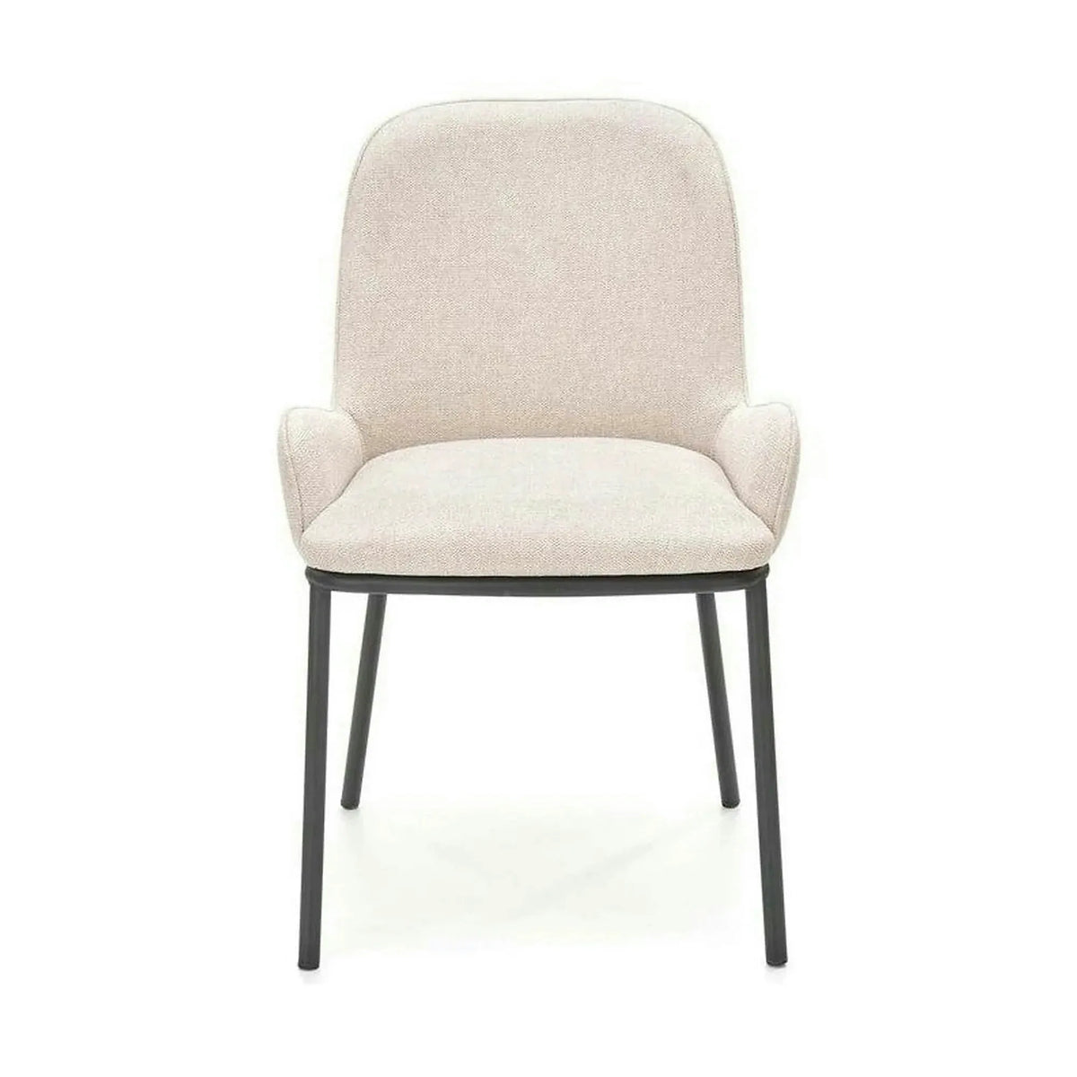 Scaun K481, alb/negru, stofa clasica/metal, 54x60x83 cm