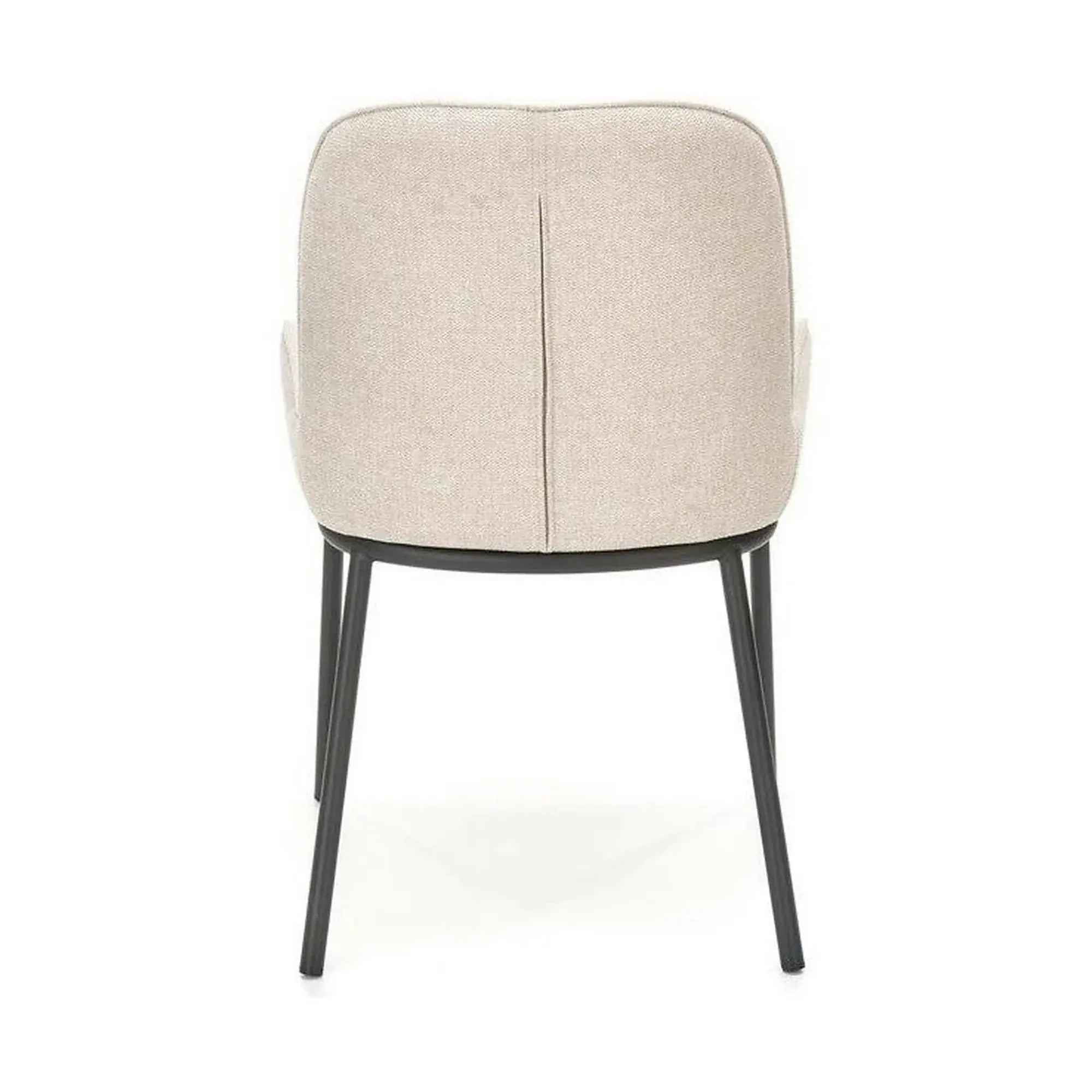 Scaun K481, alb/negru, stofa clasica/metal, 54x60x83 cm