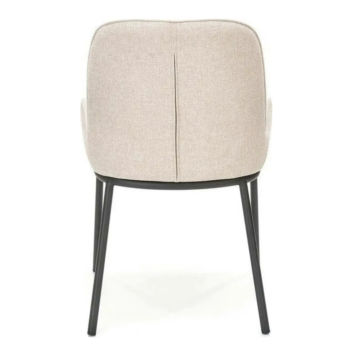 Scaun K481, alb/negru, stofa clasica/metal, 54x60x83 cm