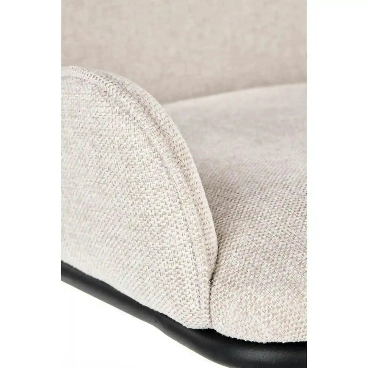 Scaun K481, alb/negru, stofa clasica/metal, 54x60x83 cm