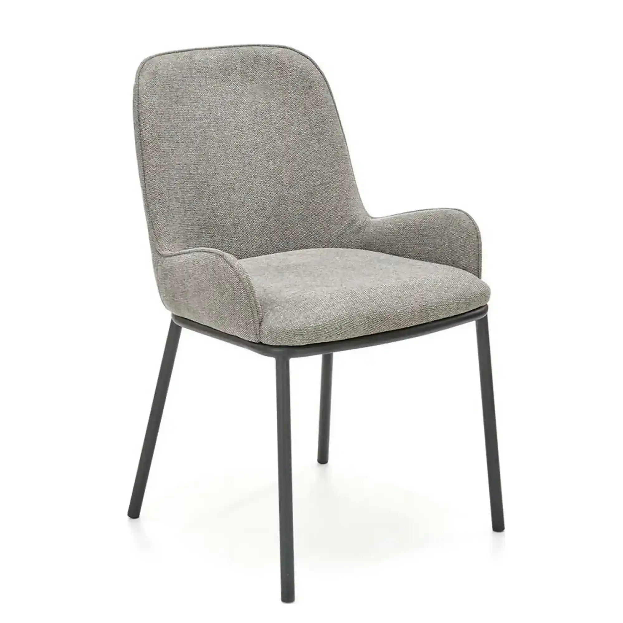 Scaun K481, gri/negru, stofa clasica/metal, 54x60x83 cm