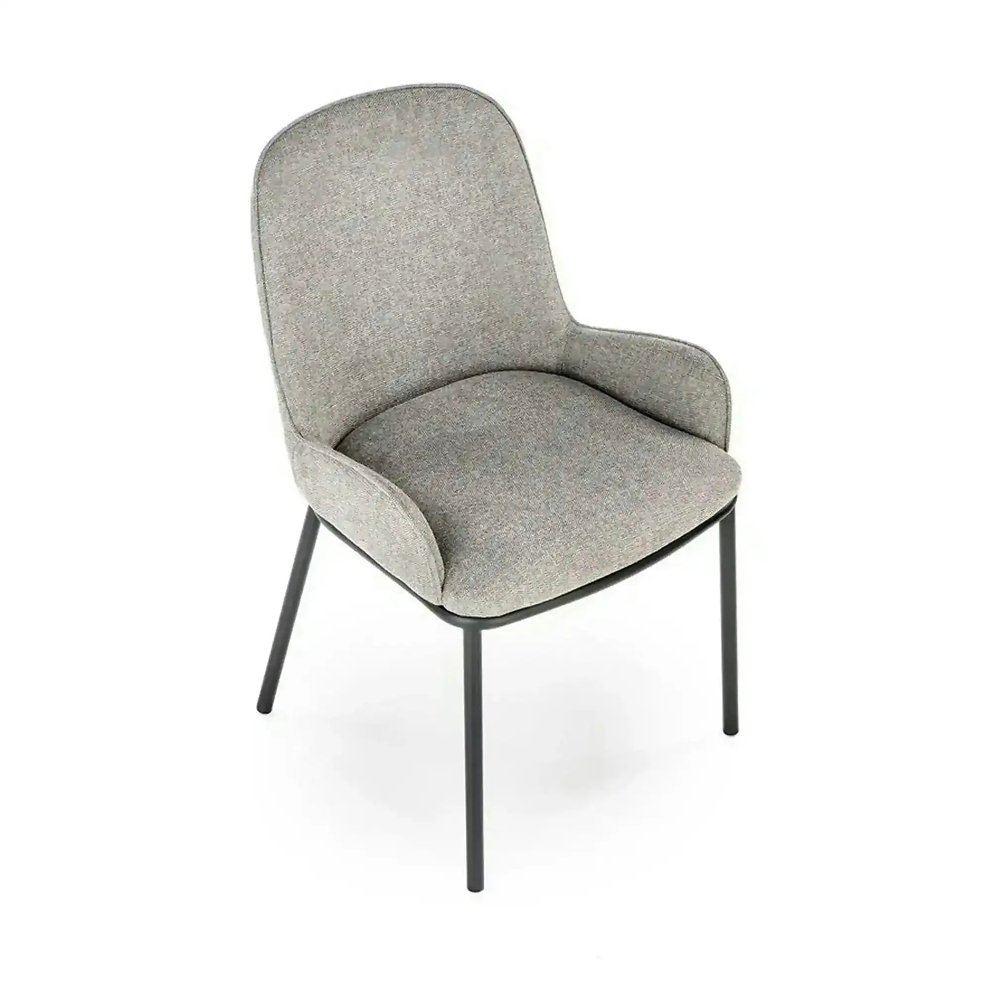 Scaun K481, gri/negru, stofa clasica/metal, 54x60x83 cm
