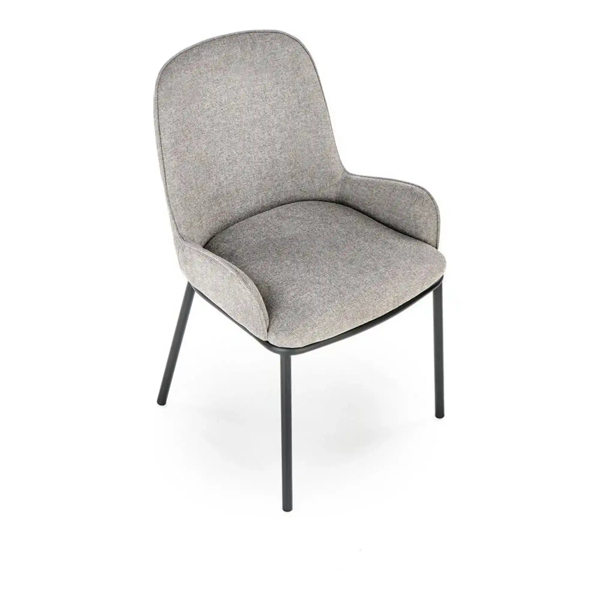 Scaun K481, gri/negru, stofa clasica/metal, 54x60x83 cm