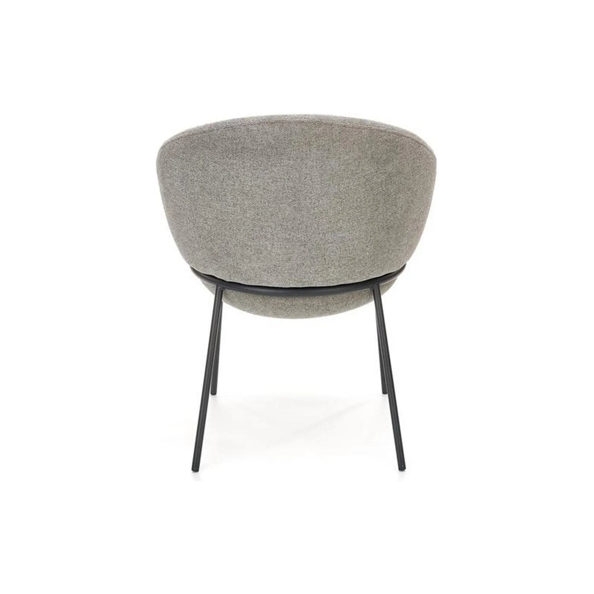 Scaun K482, gri/negru, stofa clasica/metal, 61x59x78 cm