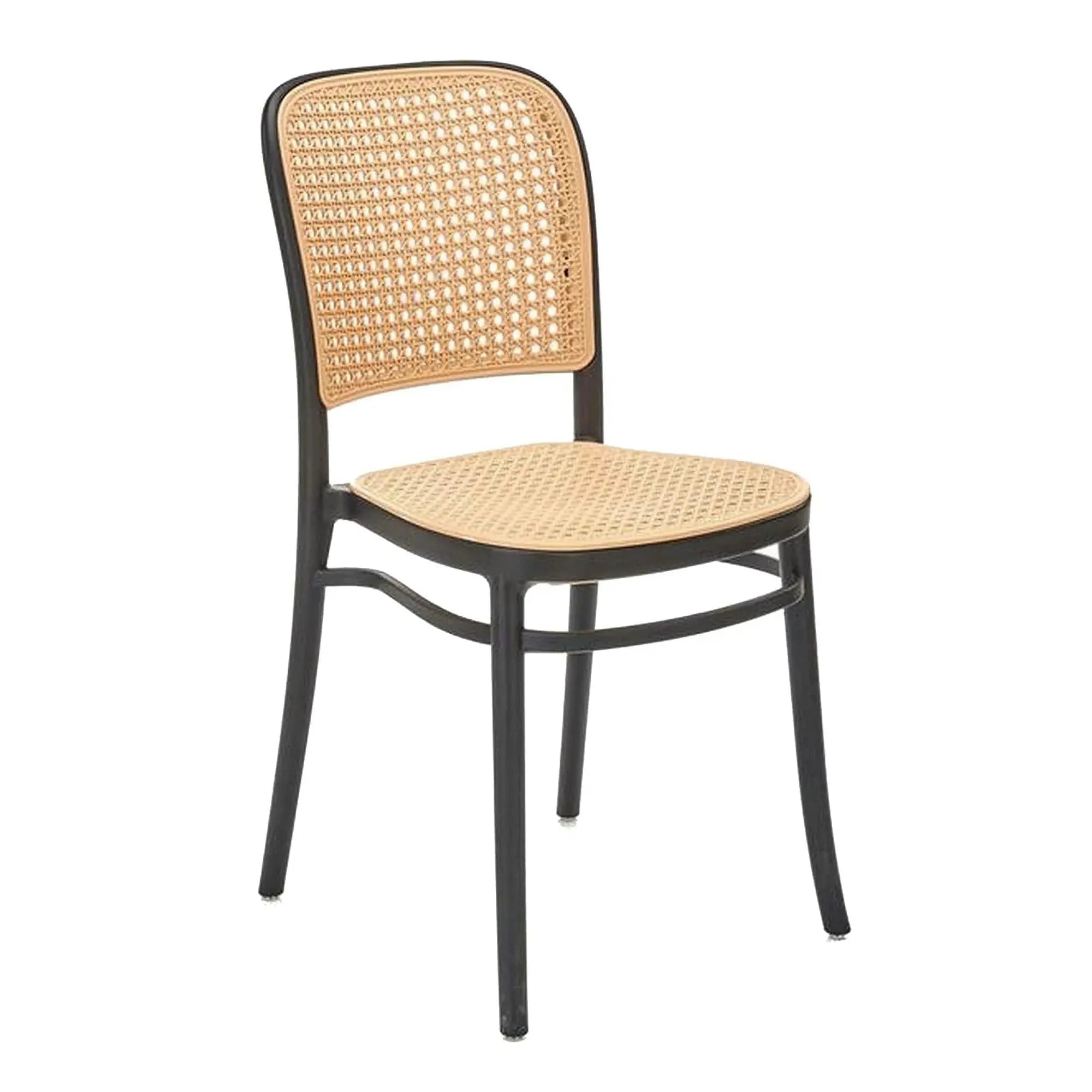 Scaun K483, bej/negru, polipropilena, 41x52x86 cm