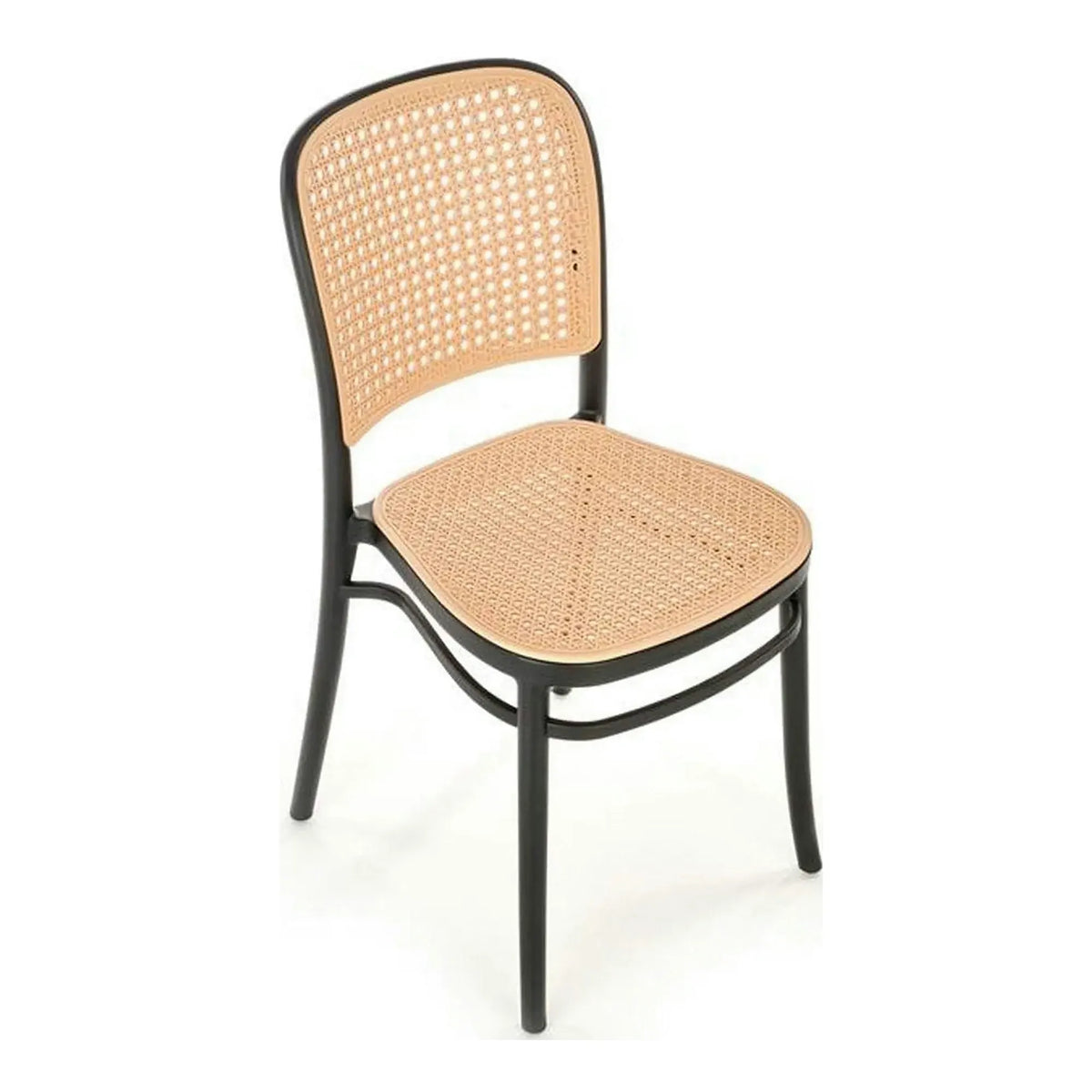 Scaun K483, bej/negru, polipropilena, 41x52x86 cm