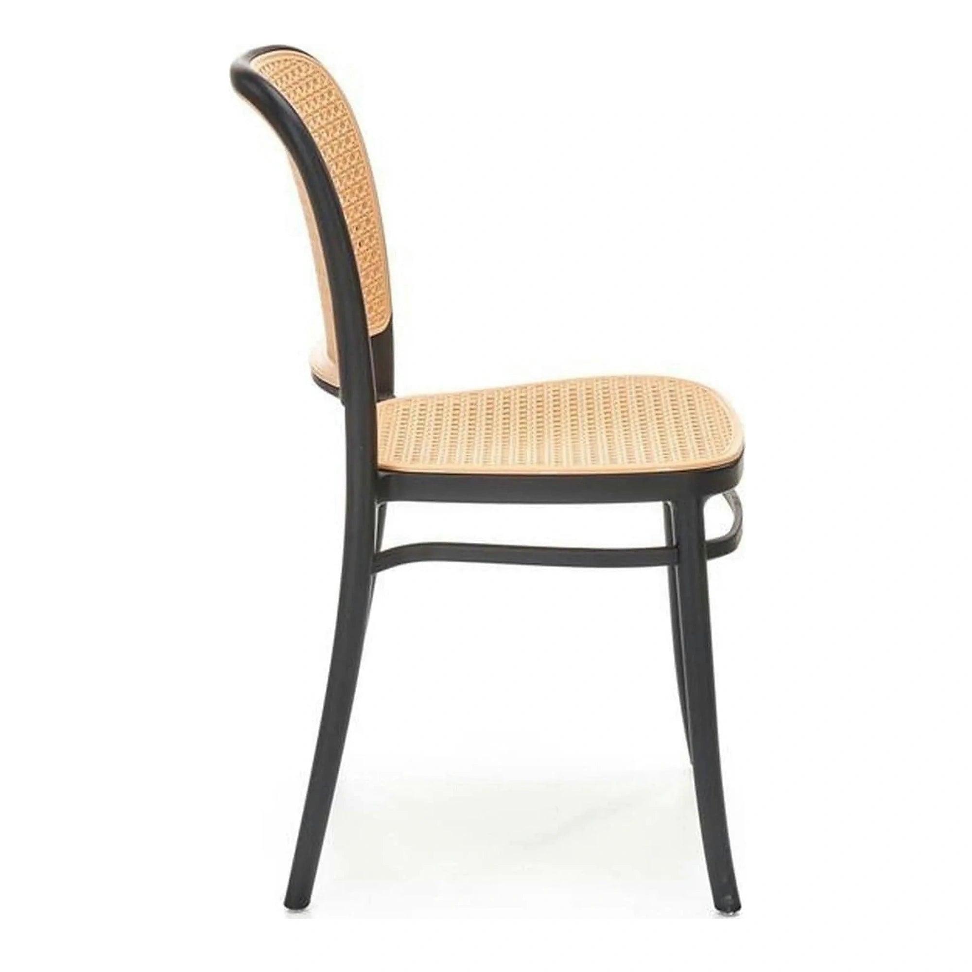 Scaun K483, bej/negru, polipropilena, 41x52x86 cm