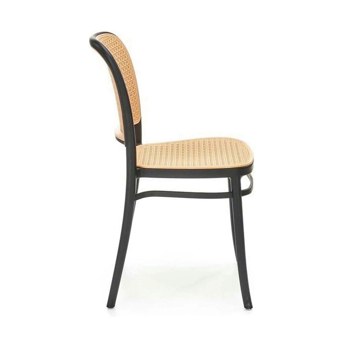 Scaun K483, bej/negru, polipropilena, 41x52x86 cm