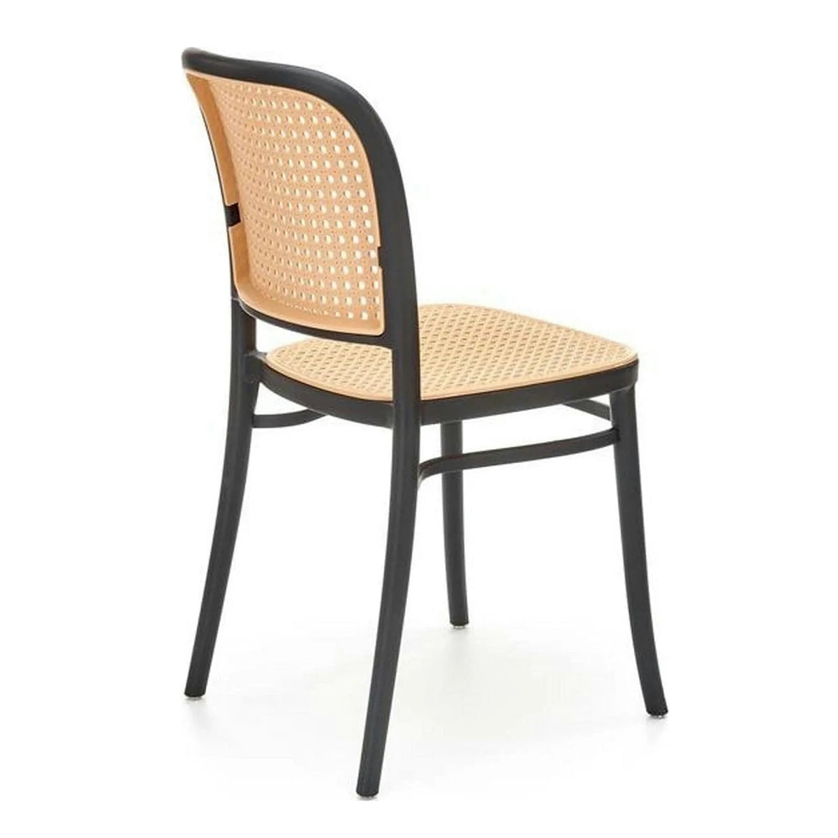 Scaun K483, bej/negru, polipropilena, 41x52x86 cm