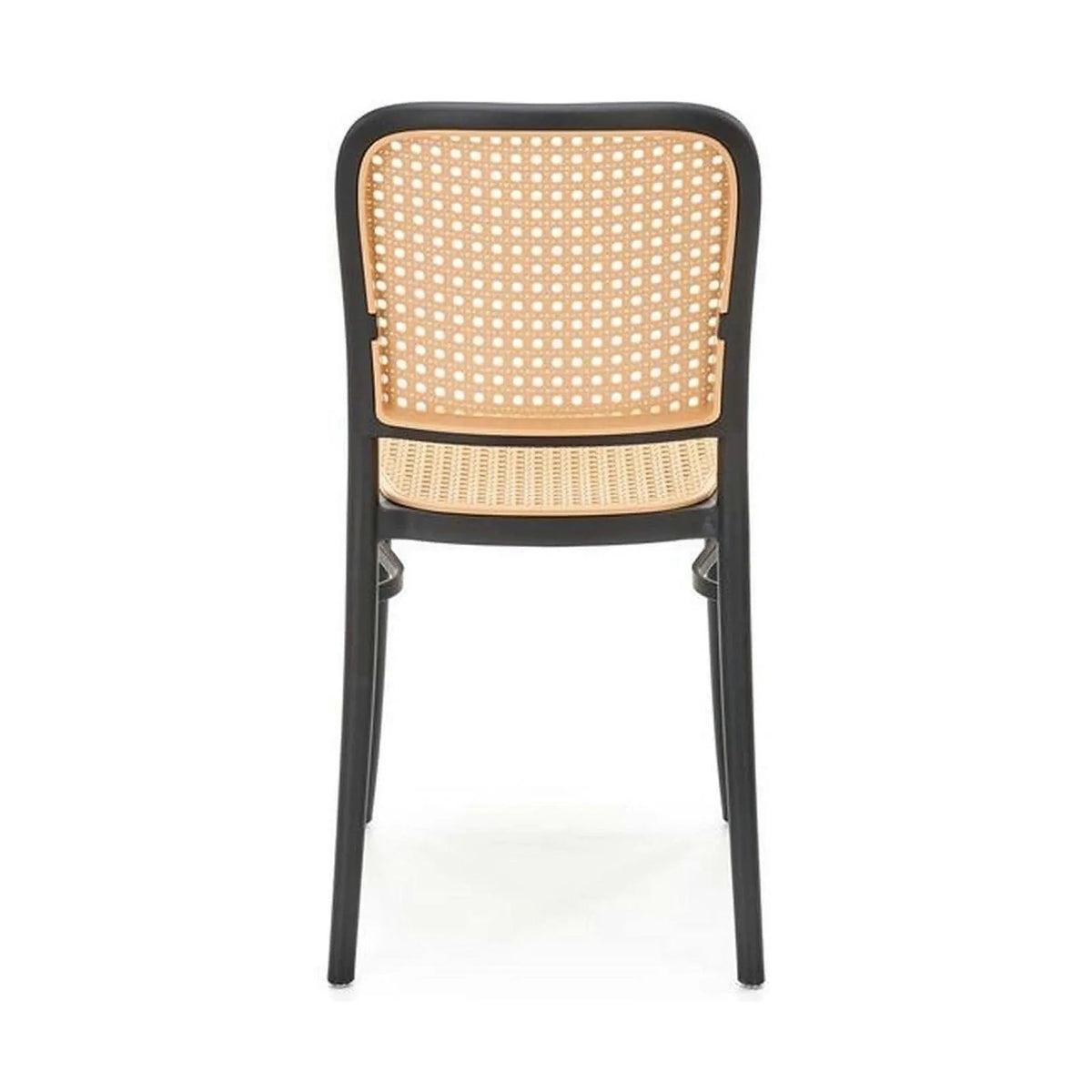 Scaun K483, bej/negru, polipropilena, 41x52x86 cm