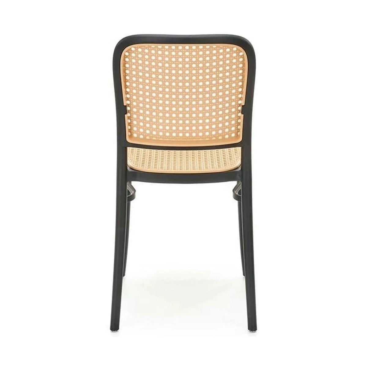 Scaun K483, bej/negru, polipropilena, 41x52x86 cm