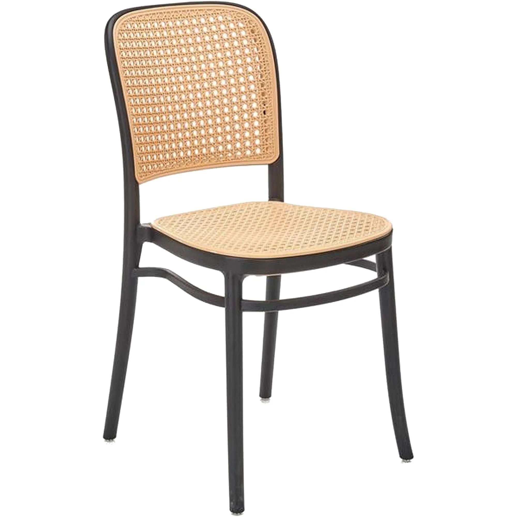 Scaun K483, bej/negru, polipropilena, 41x52x86 cm