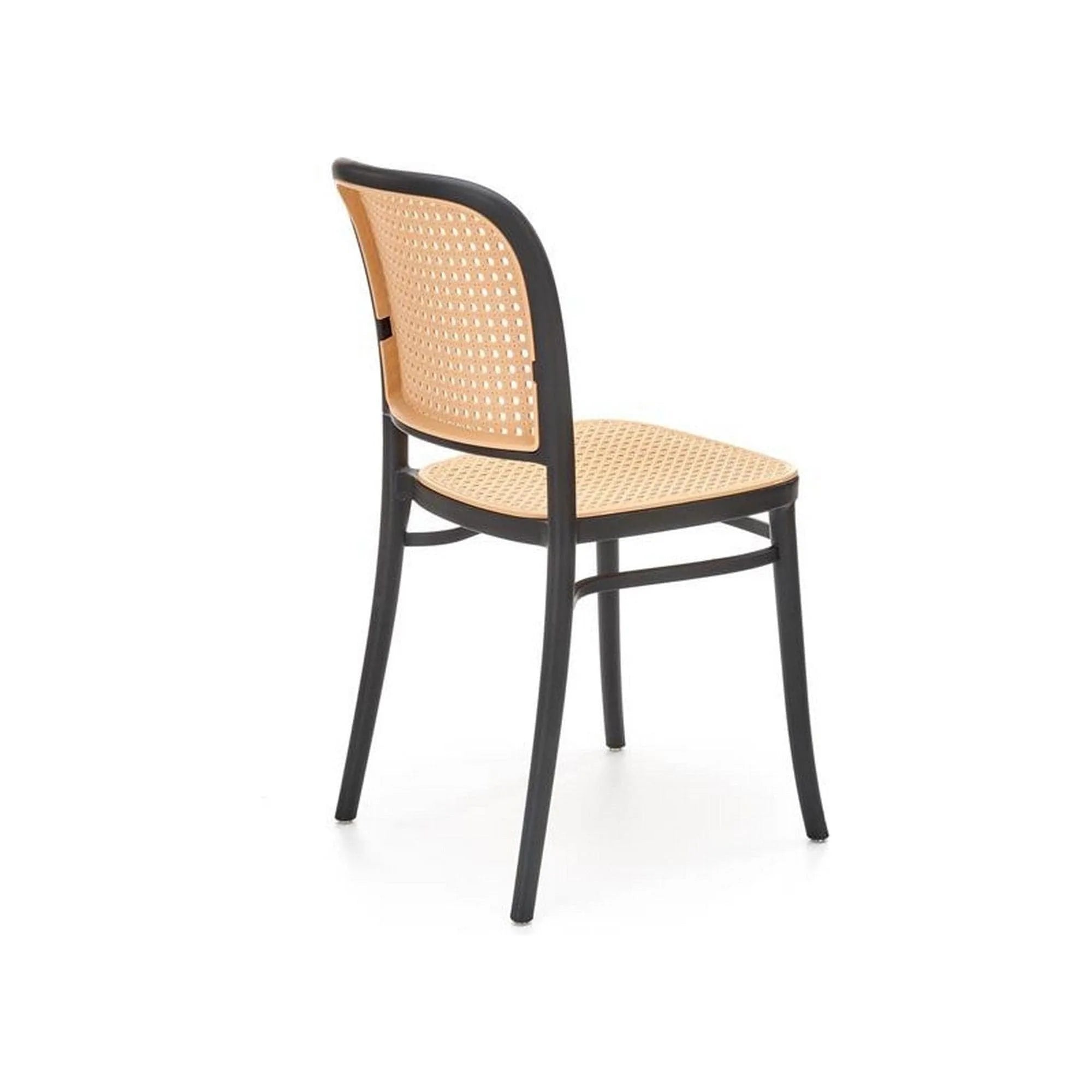 Scaun K483, bej/negru, polipropilena, 41x52x86 cm