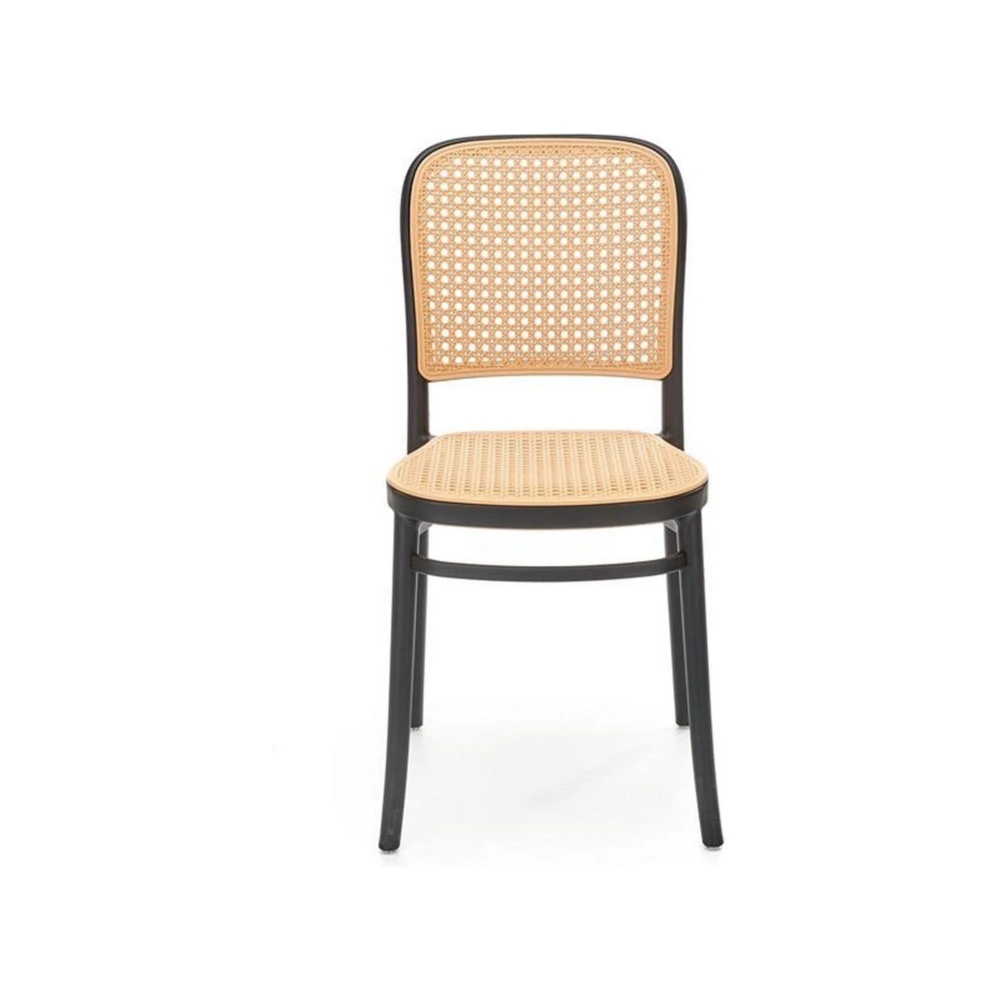 Scaun K483, bej/negru, polipropilena, 41x52x86 cm