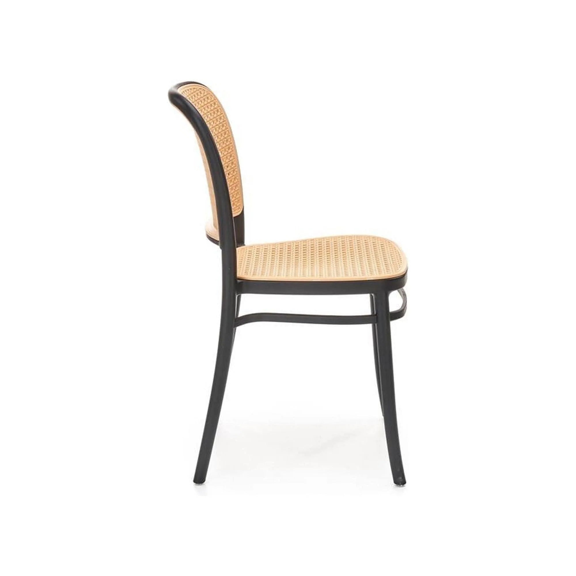 Scaun K483, bej/negru, polipropilena, 41x52x86 cm