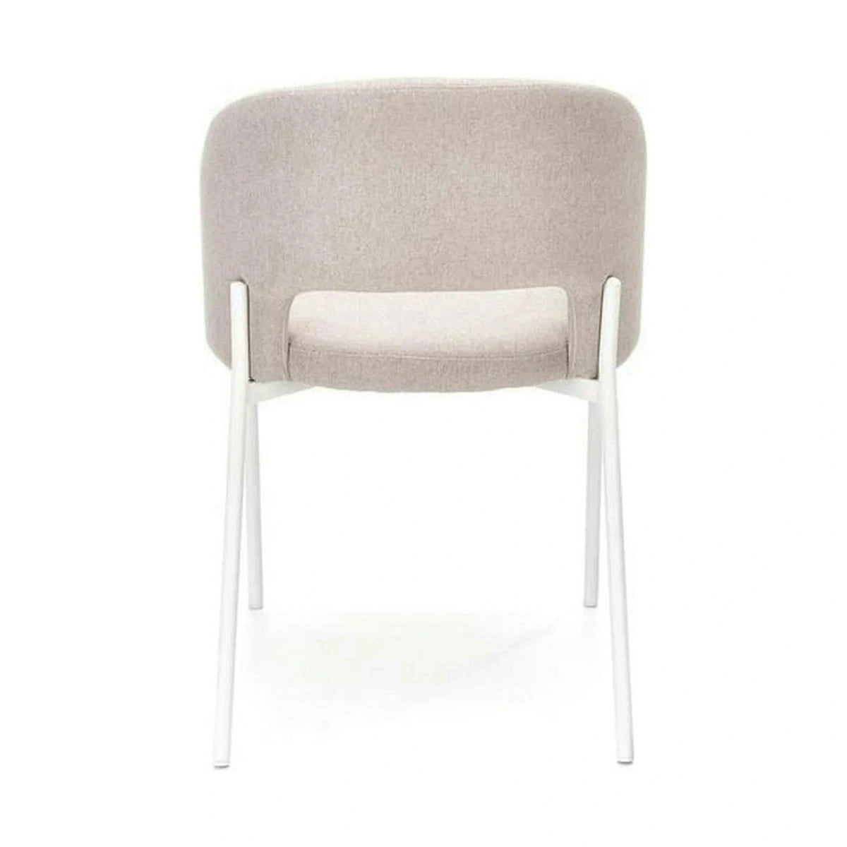 Scaun K486, bej/alb, stofa clasica/metal, 51x57x77 cm