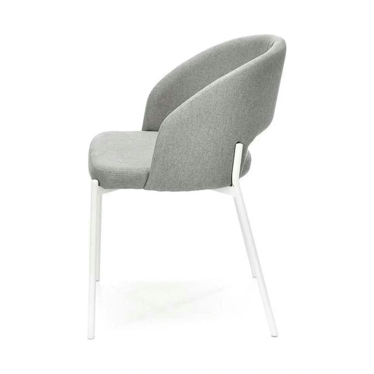 Scaun K486, gri/alb, stofa clasica/metal, 51x57x77 cm