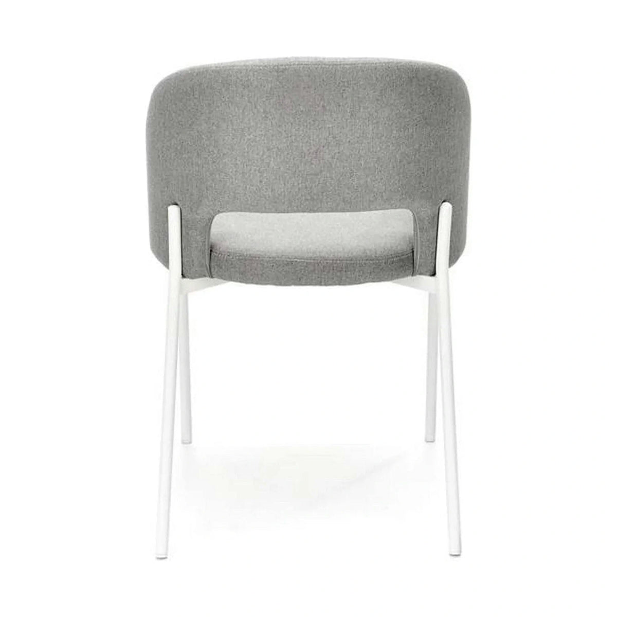Scaun K486, gri/alb, stofa clasica/metal, 51x57x77 cm