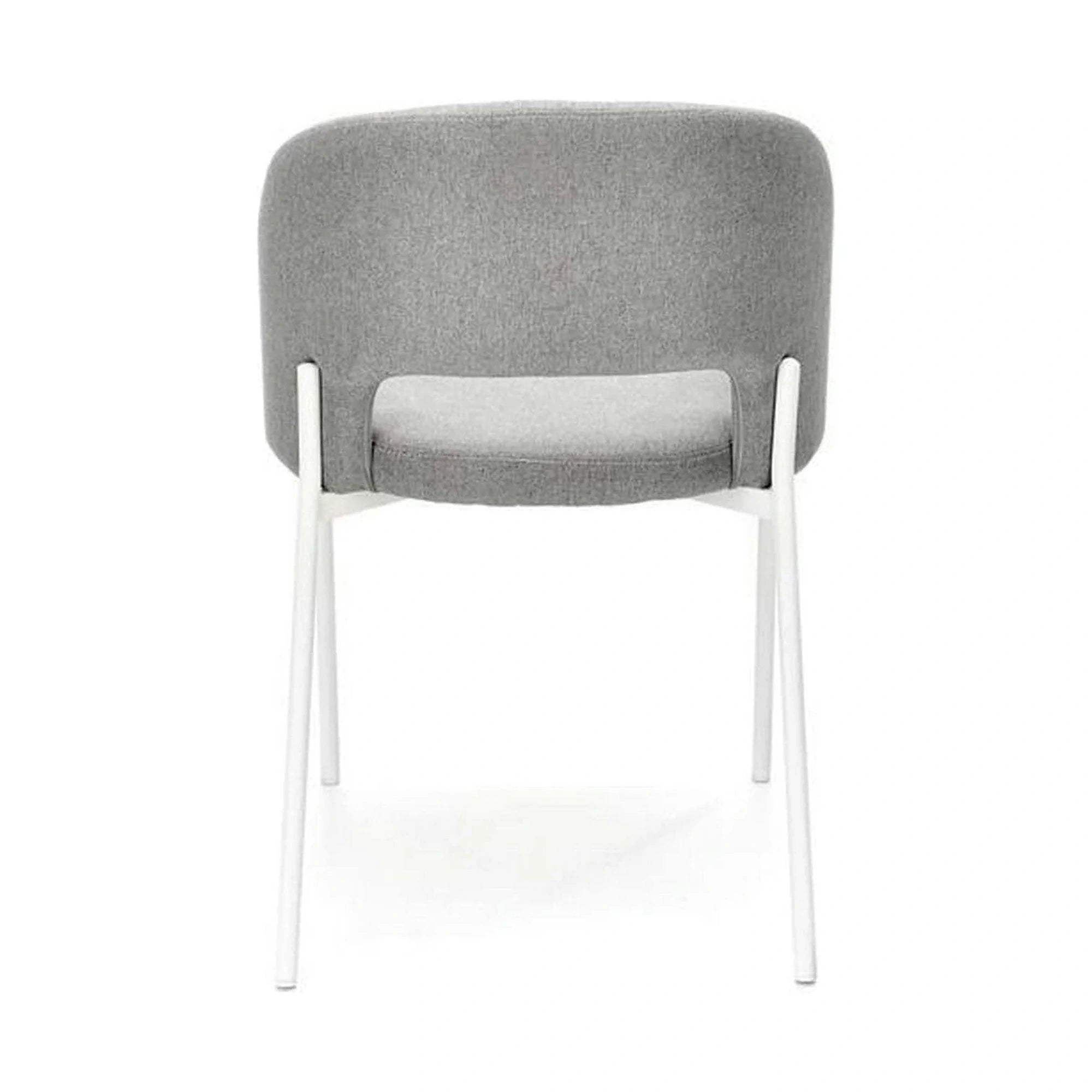 Scaun K486, gri/alb, stofa clasica/metal, 51x57x77 cm