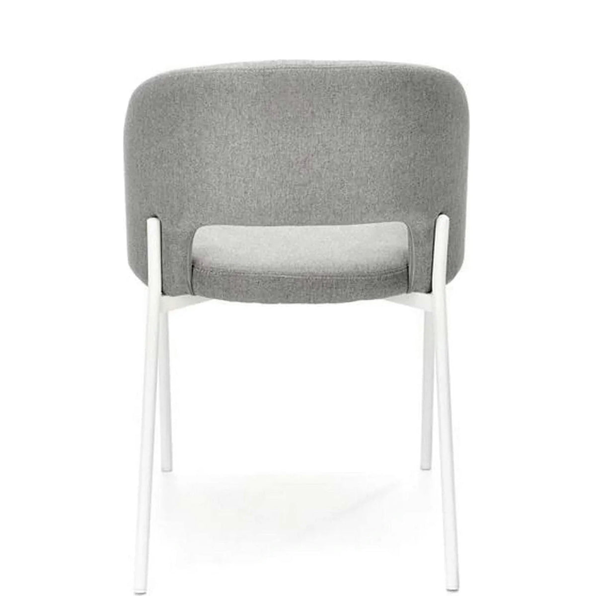 Scaun K486, gri/alb, stofa clasica/metal, 51x57x77 cm