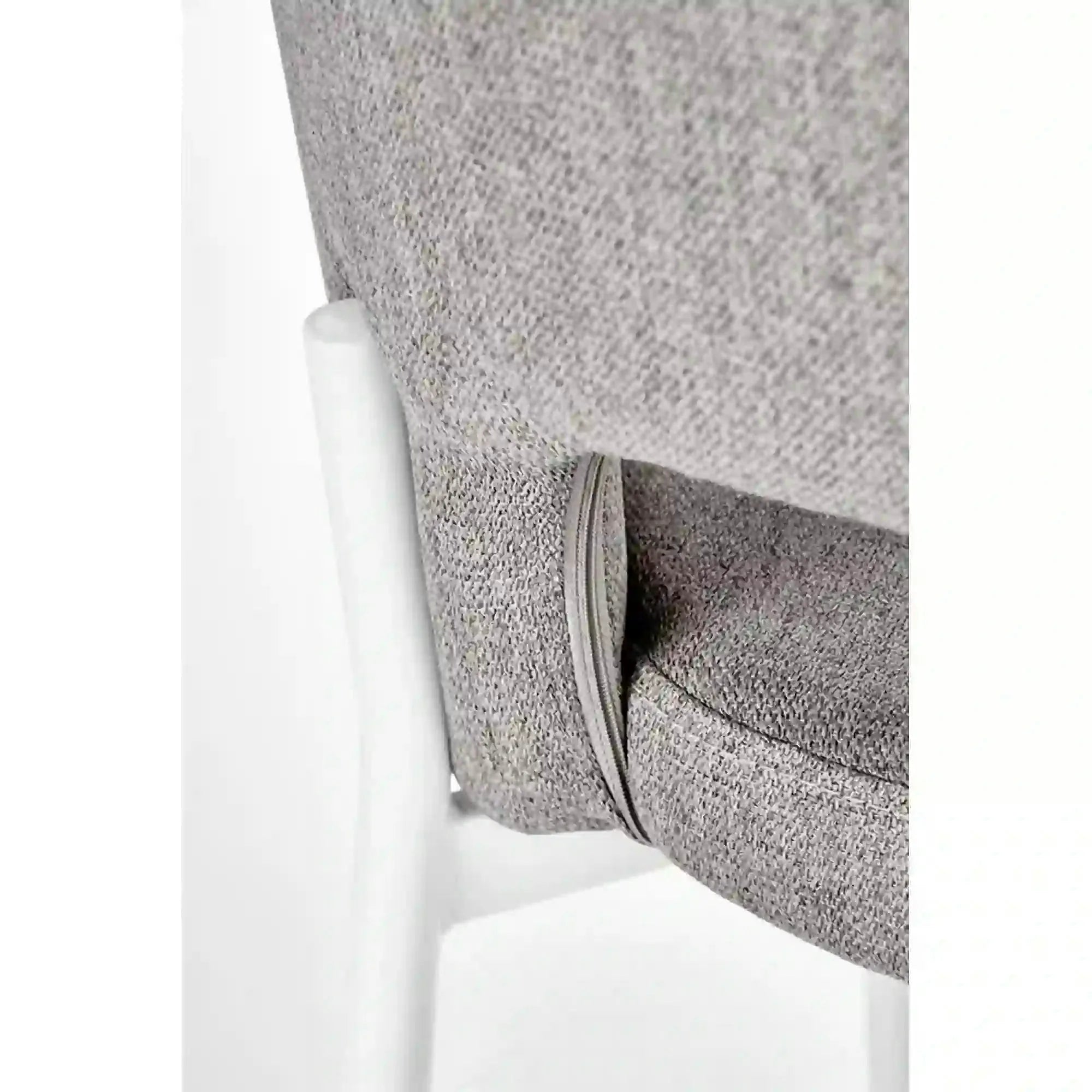 Scaun K486, gri/alb, stofa clasica/metal, 51x57x77 cm