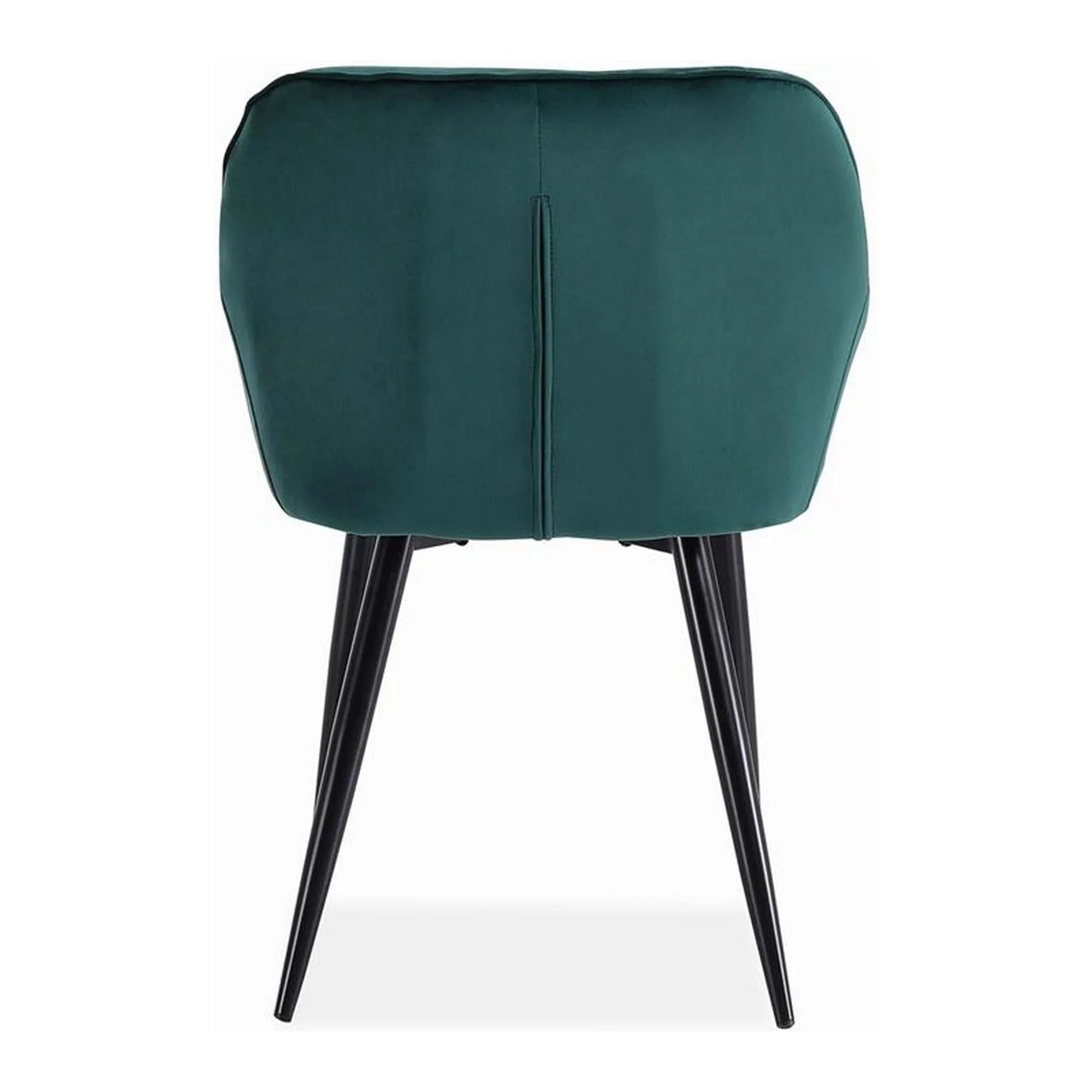 Scaun K487, verde inchis/negru, stofa catifelat/metal, 56x65x81 cm