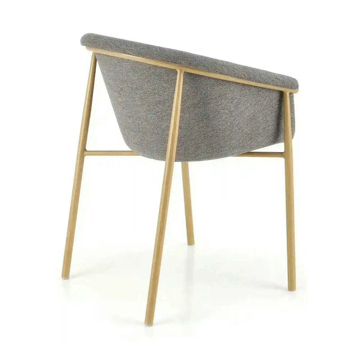 Scaun K489, gri/stejar, stofa clasica/metal, 59x56x80 cm