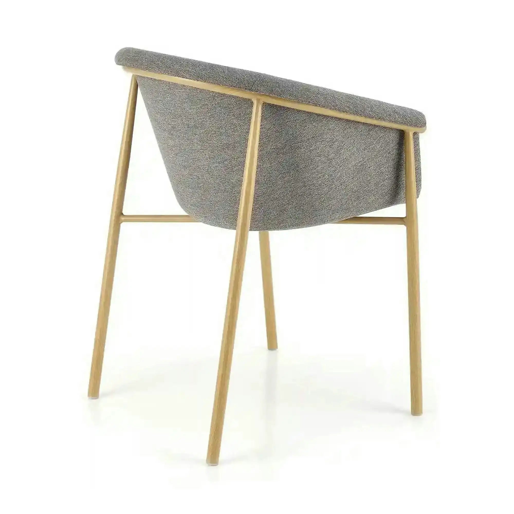Scaun K489, gri/stejar, stofa clasica/metal, 59x56x80 cm