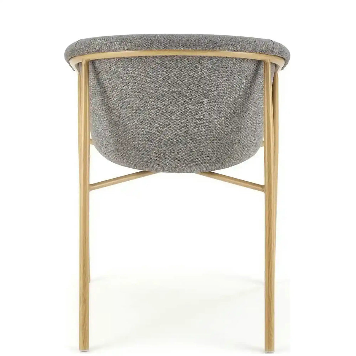 Scaun K489, gri/stejar, stofa clasica/metal, 59x56x80 cm