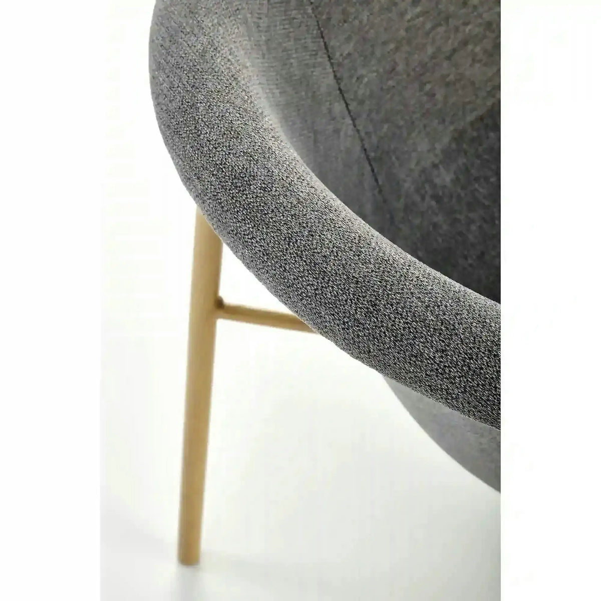 Scaun K489, gri/stejar, stofa clasica/metal, 59x56x80 cm