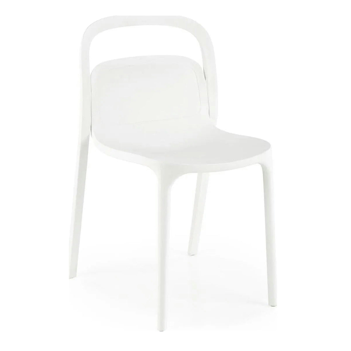 Scaun K490, alb, polipropilena, 46x55x80 cm