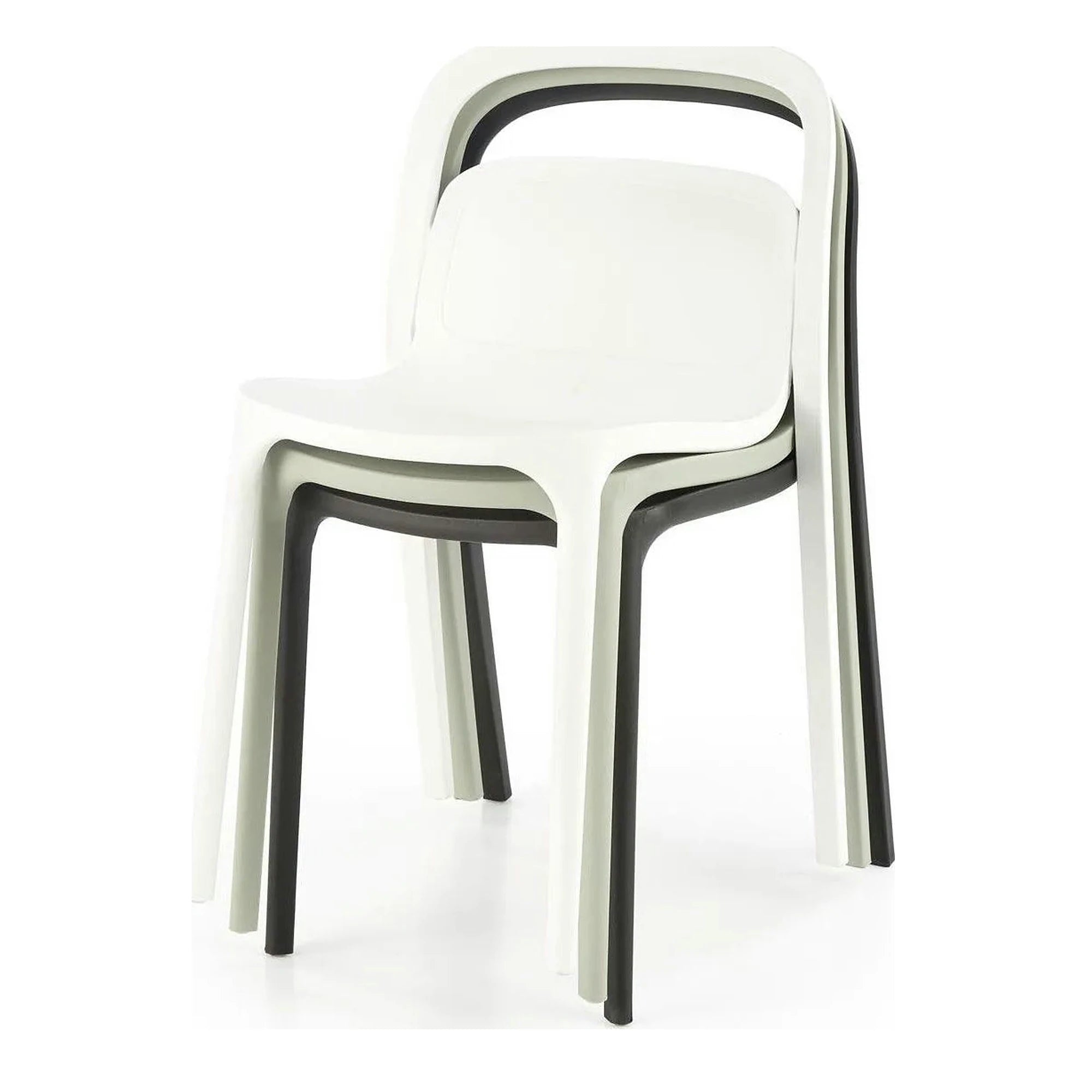 Scaun K490, alb, polipropilena, 46x55x80 cm