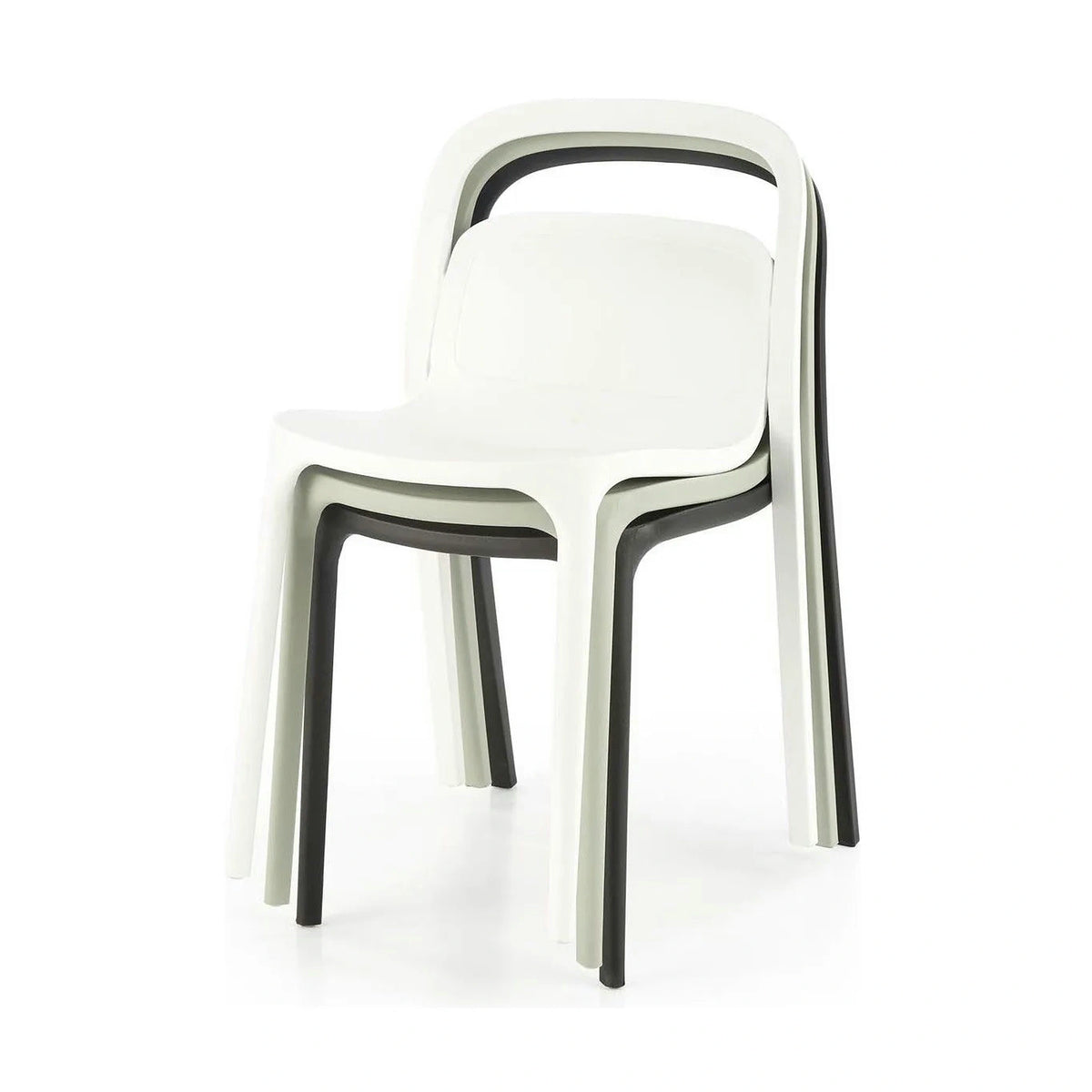 Scaun K490, alb, polipropilena, 46x55x80 cm