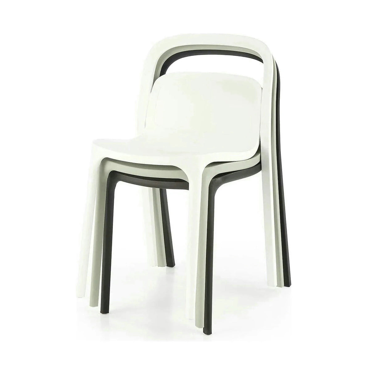 Scaun K490, alb, polipropilena, 46x55x80 cm