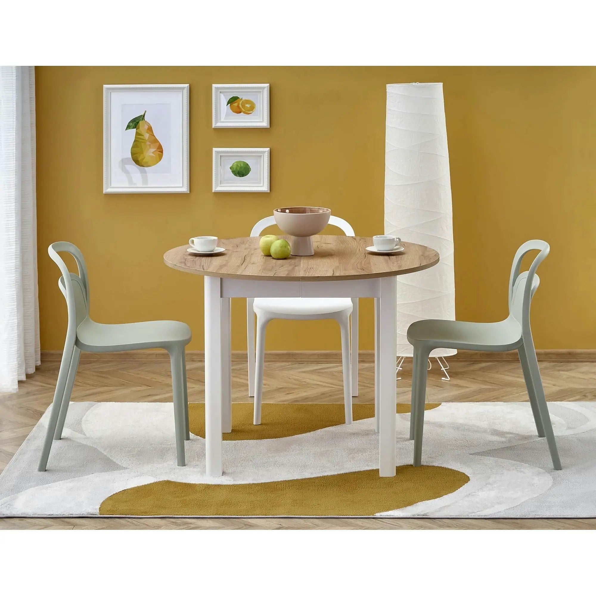 Scaun K490, alb, polipropilena, 46x55x80 cm