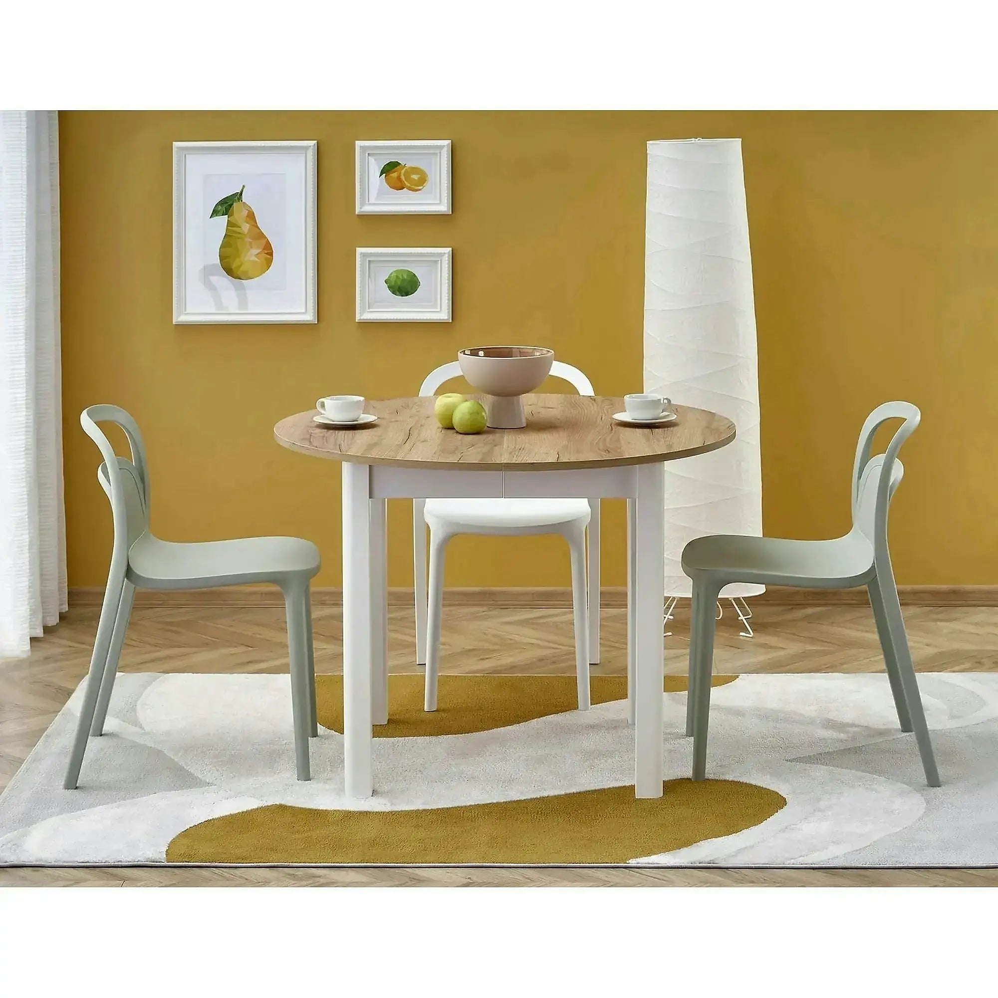Scaun K490, alb, polipropilena, 46x55x80 cm