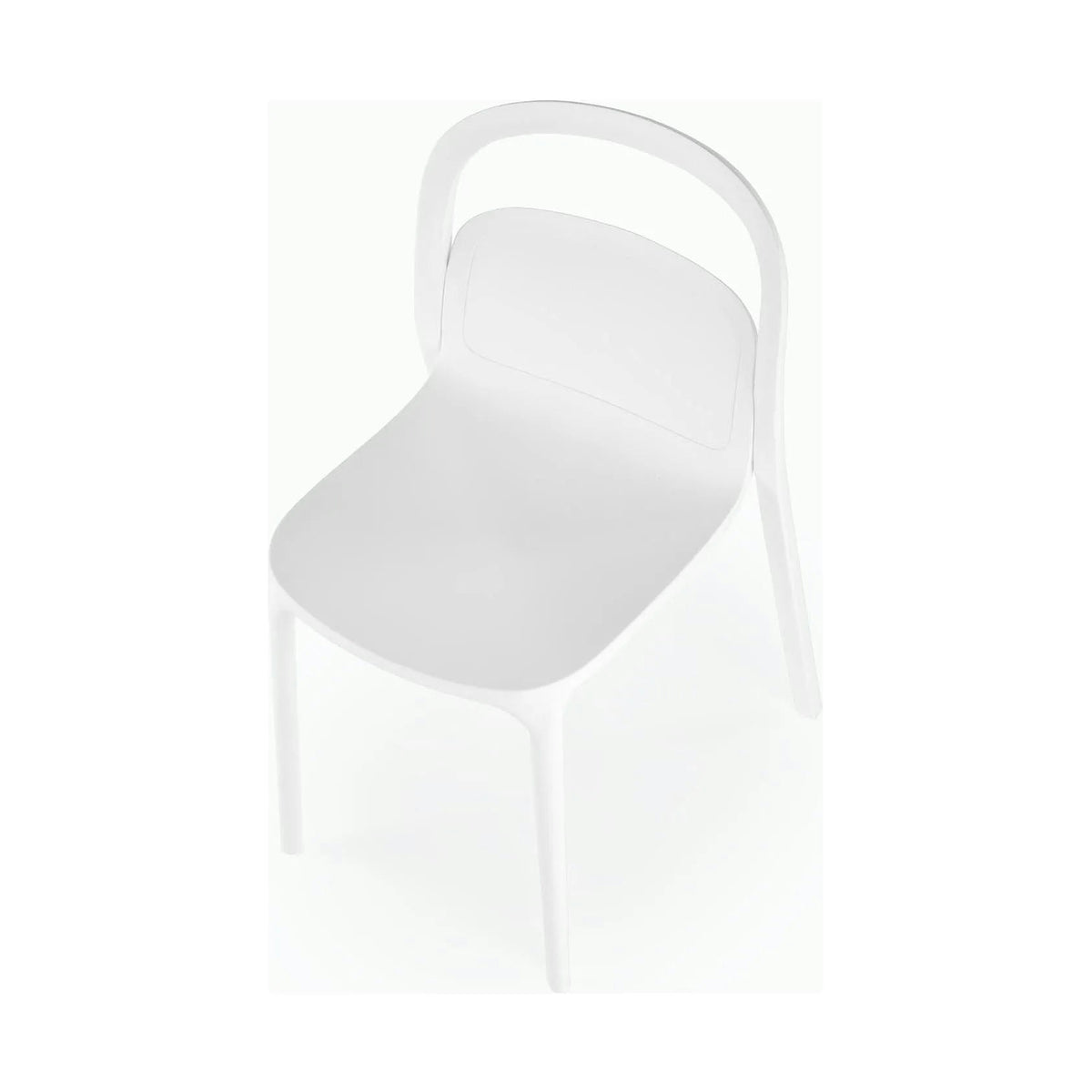 Scaun K490, alb, polipropilena, 46x55x80 cm