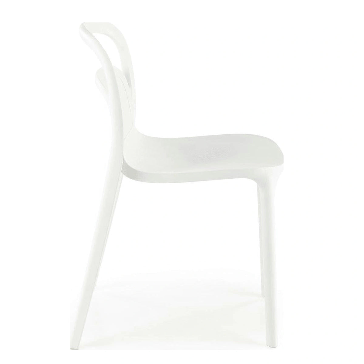 Scaun K490, alb, polipropilena, 46x55x80 cm