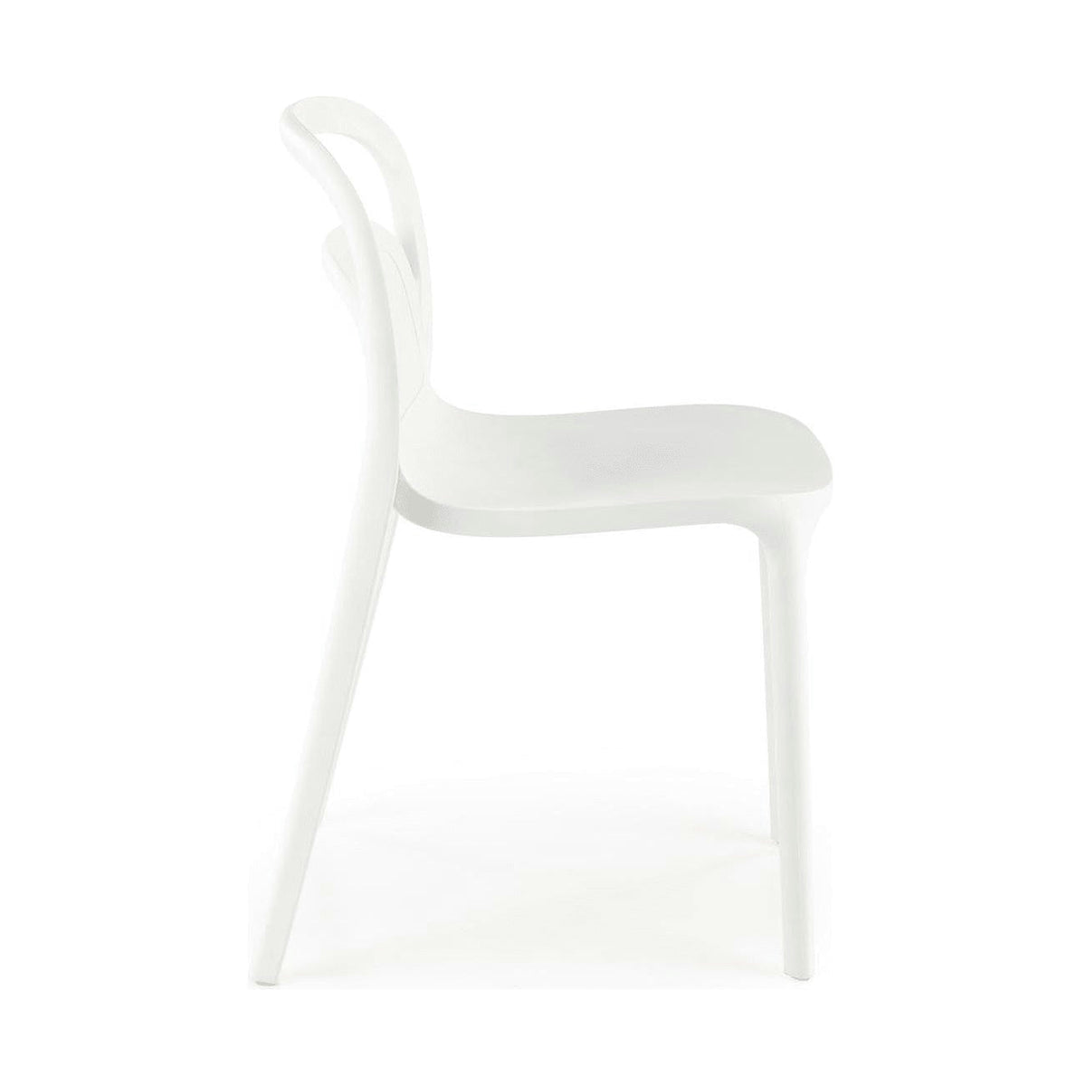 Scaun K490, alb, polipropilena, 46x55x80 cm
