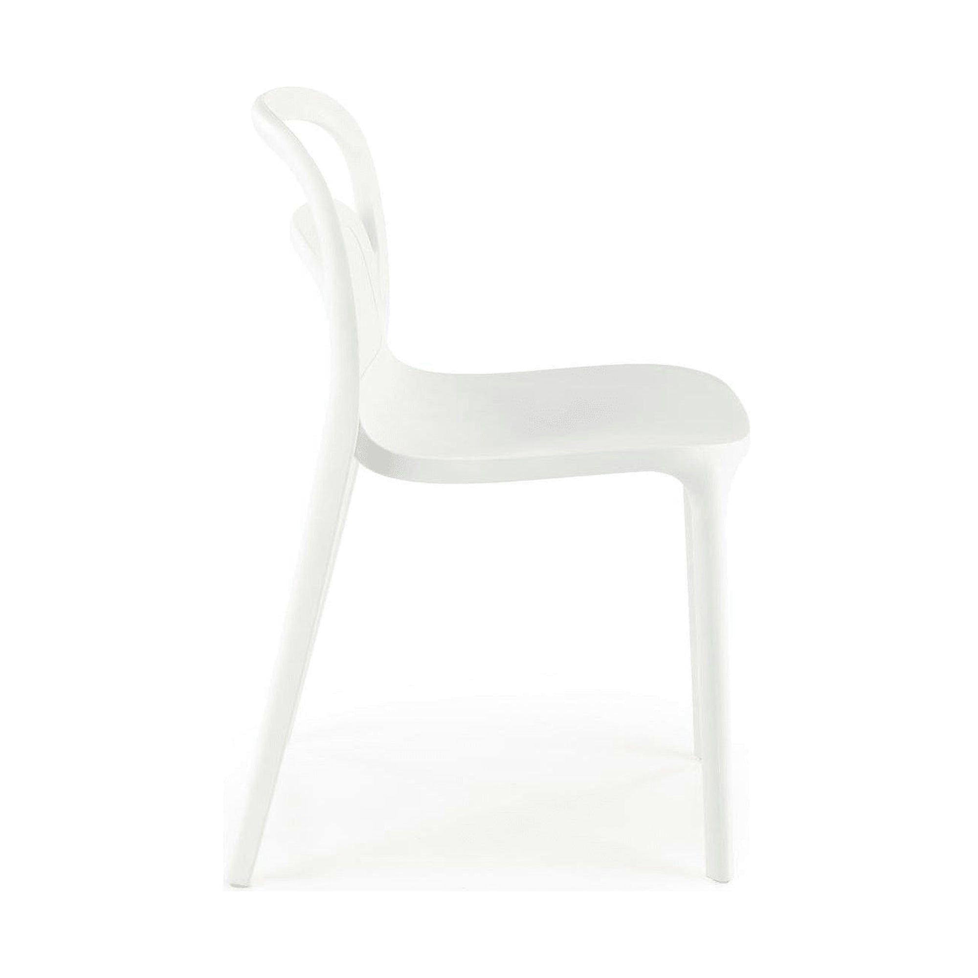 Scaun K490, alb, polipropilena, 46x55x80 cm