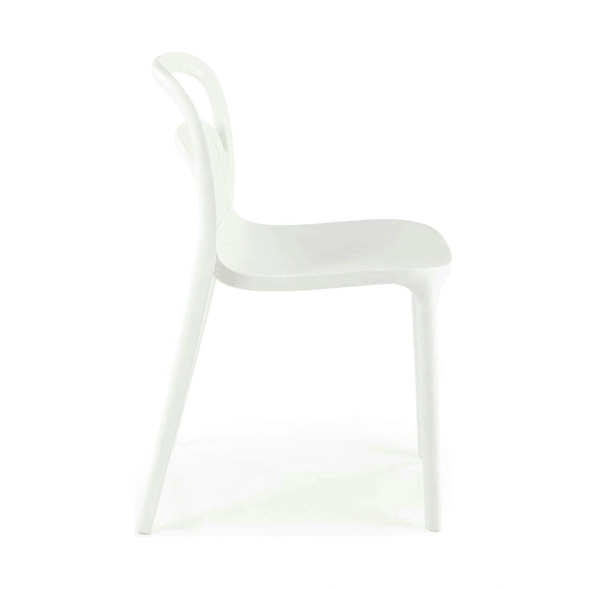 Scaun K490, alb, polipropilena, 46x55x80 cm