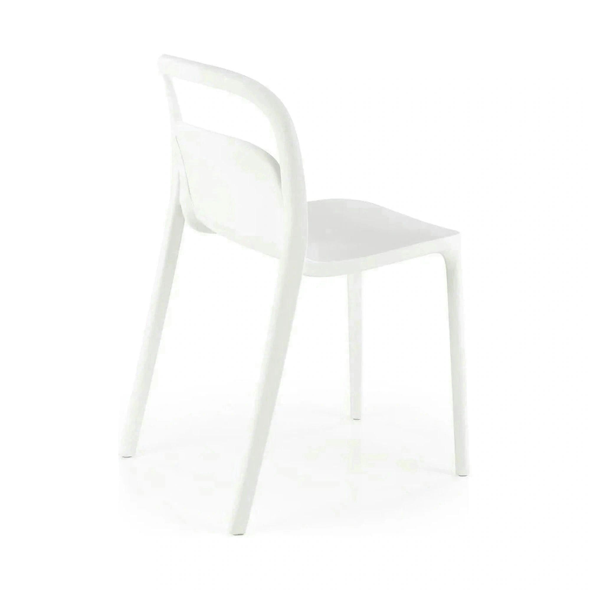 Scaun K490, alb, polipropilena, 46x55x80 cm