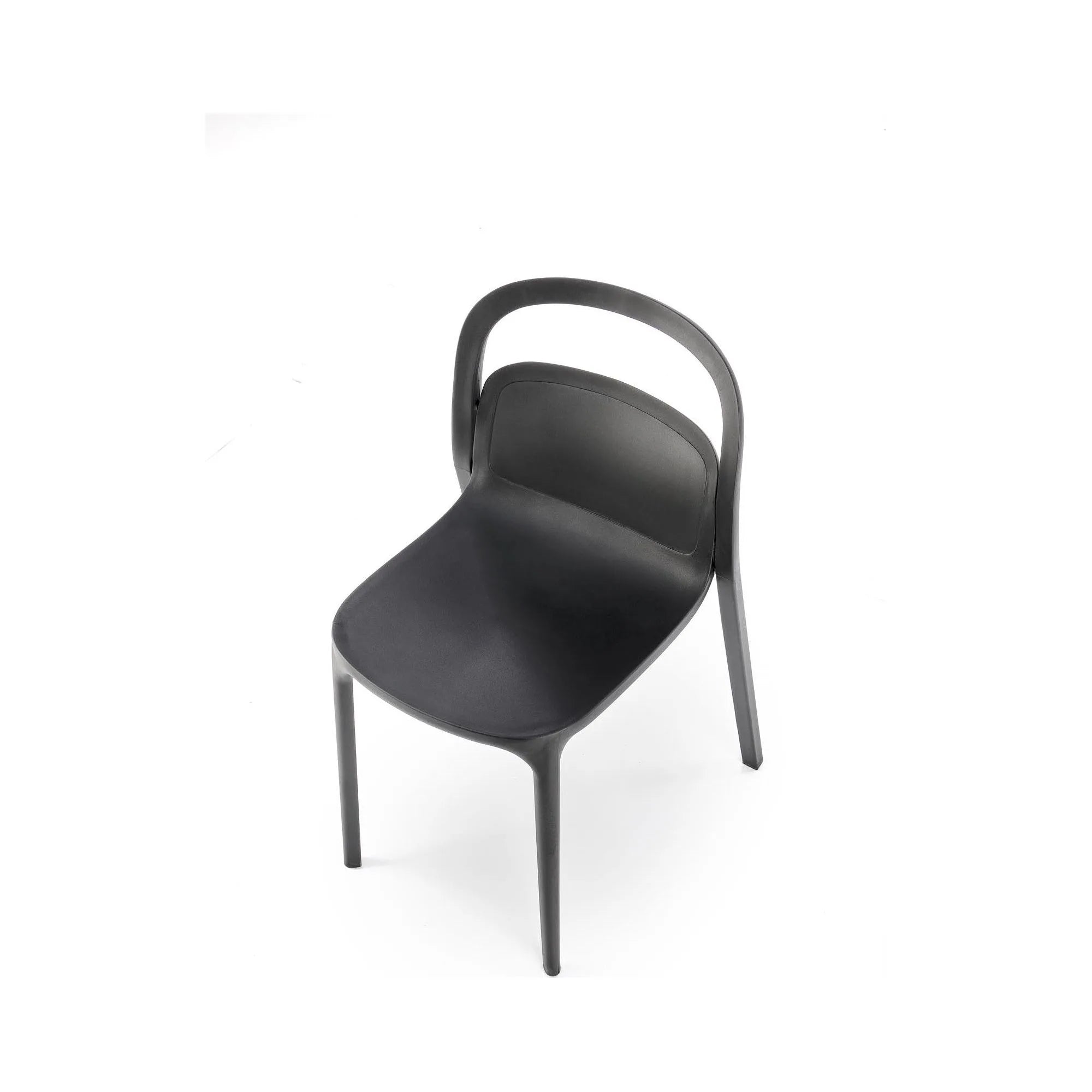 Scaun K490, negru, polipropilena, 46x55x80 cm