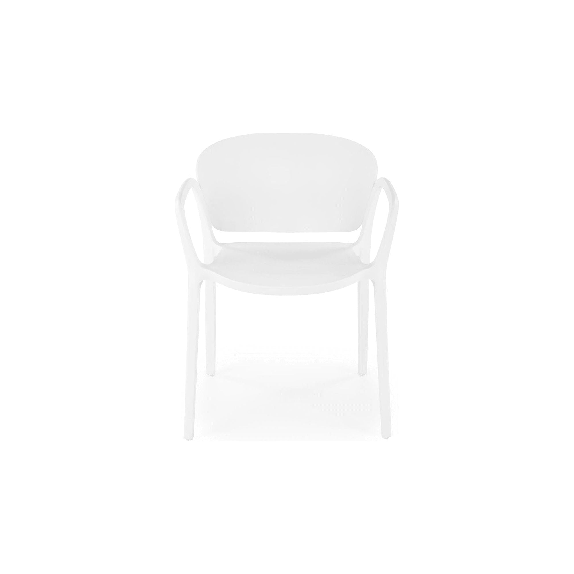 Scaun K491, alb, polipropilena, 60x56x76 cm