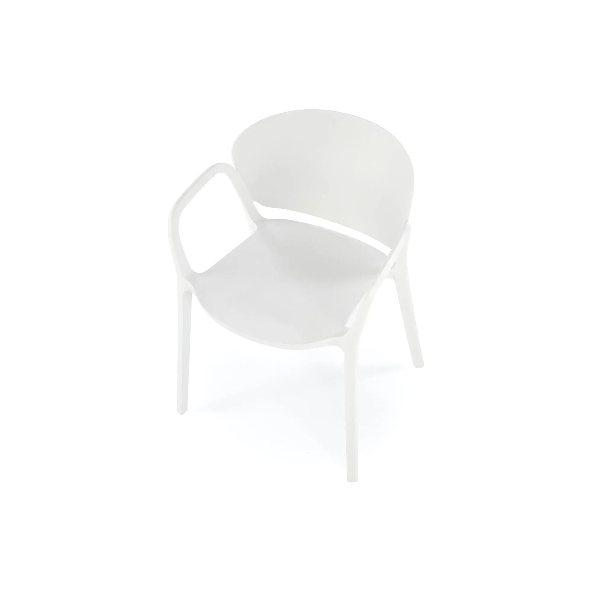 Scaun K491, alb, polipropilena, 60x56x76 cm