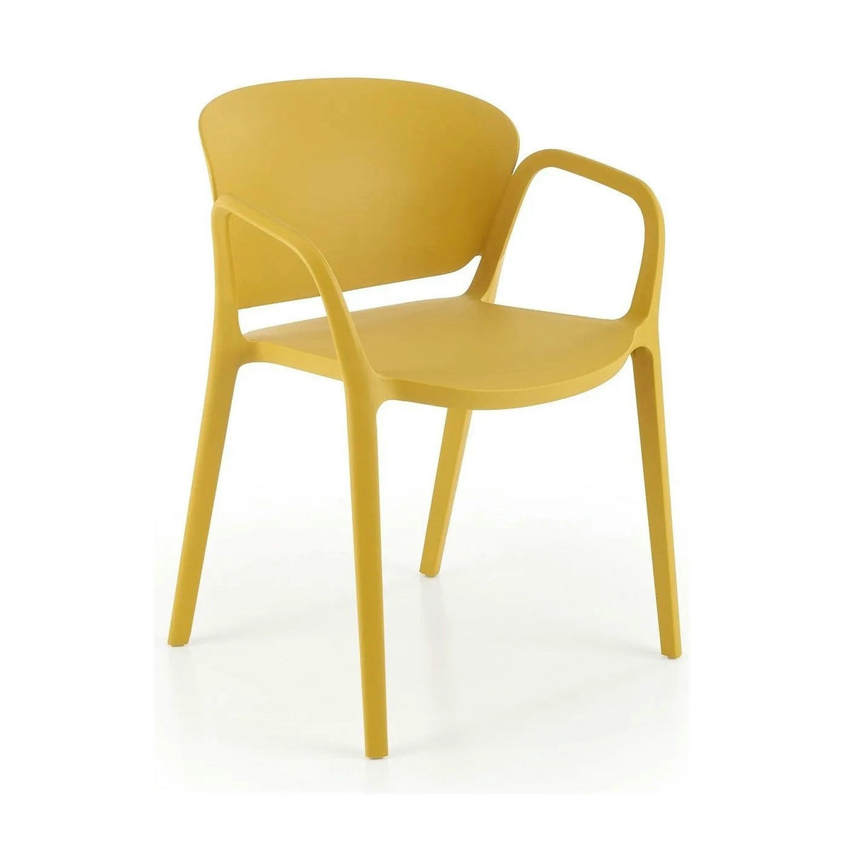 Scaun K491, galben, polipropilena, 60x56x76 cm